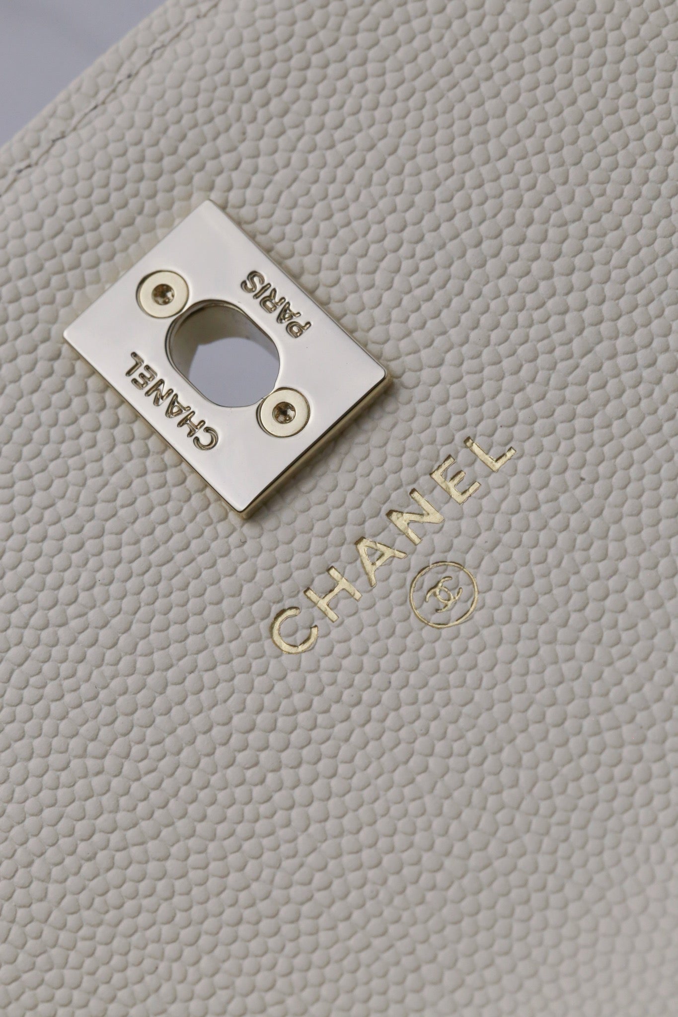 Chanel25C lychee pattern accordion bag