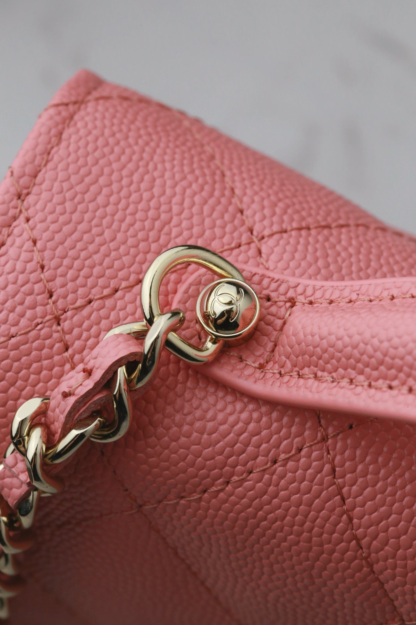 Chanel25C lychee pattern accordion bag