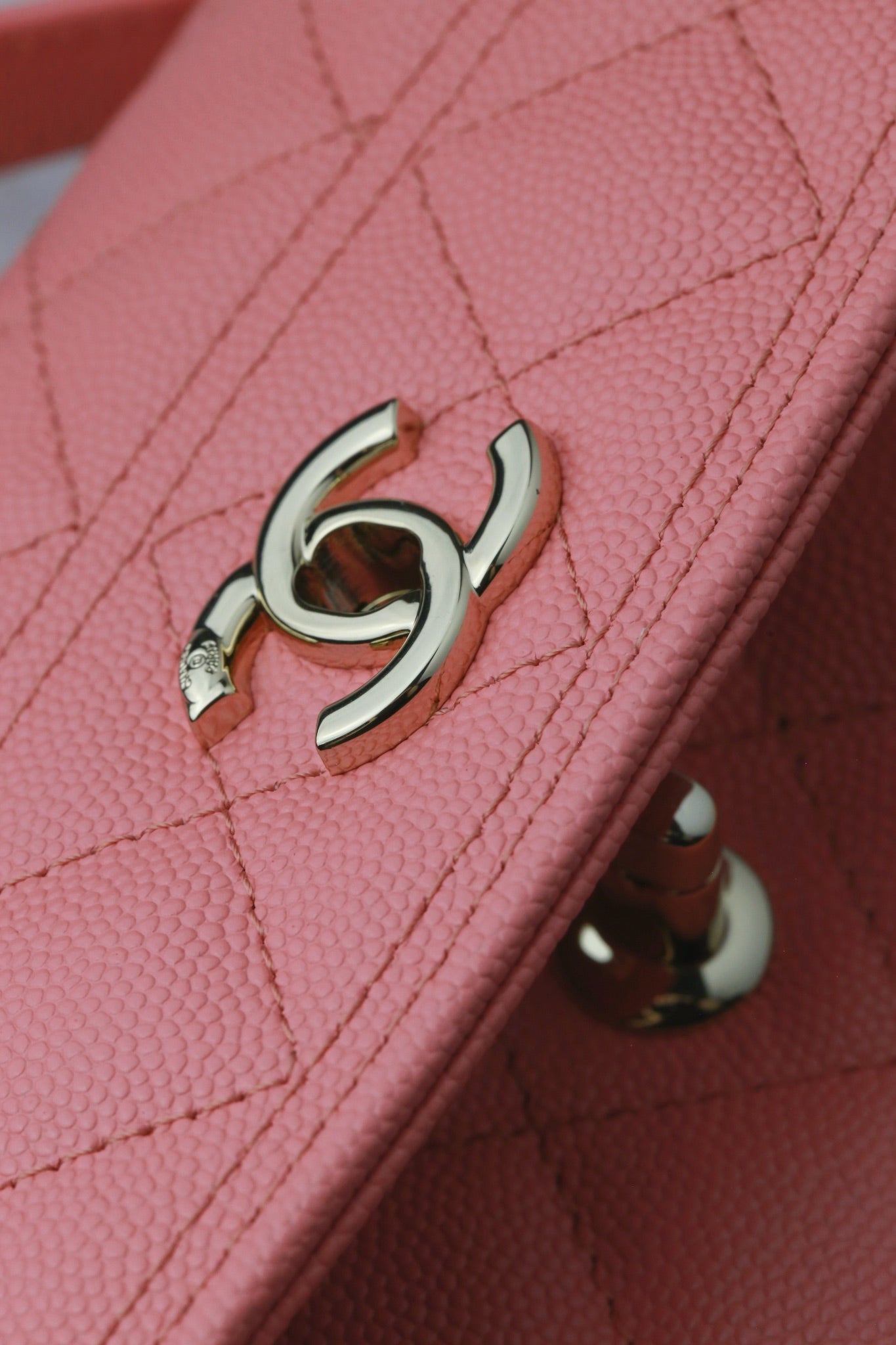 Chanel25C lychee pattern accordion bag