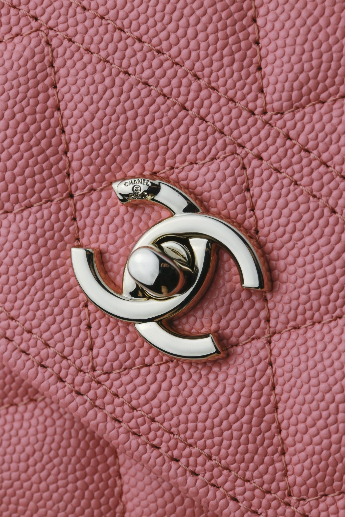 Chanel25C lychee pattern accordion bag