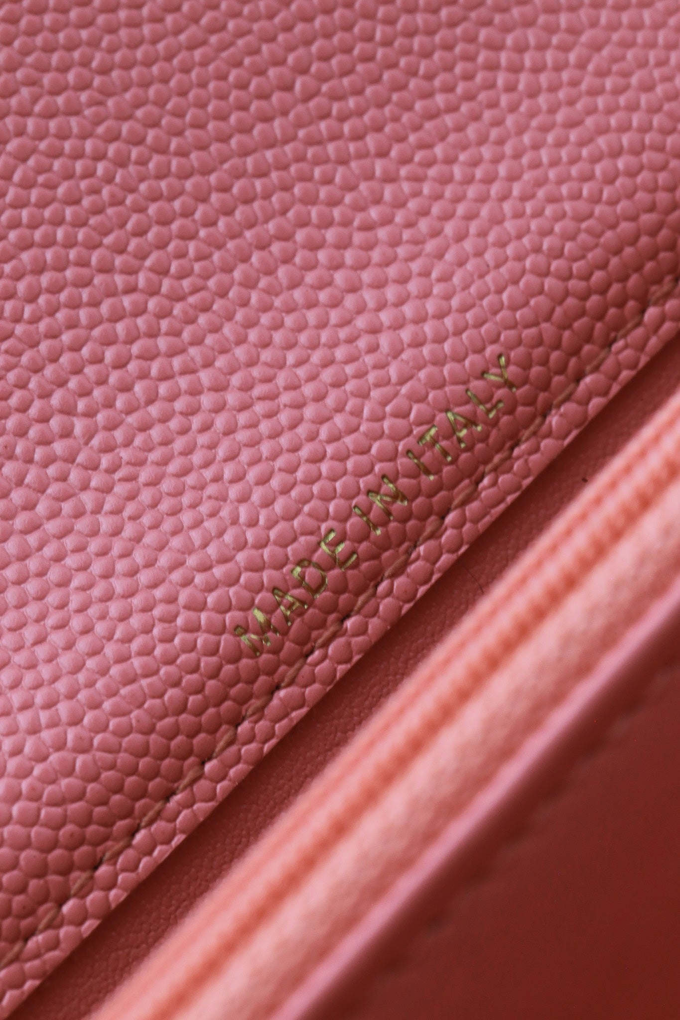 Chanel25C lychee pattern accordion bag
