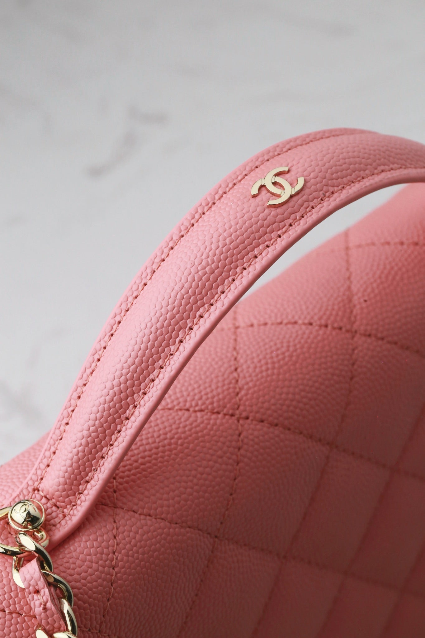 Chanel25C lychee pattern accordion bag