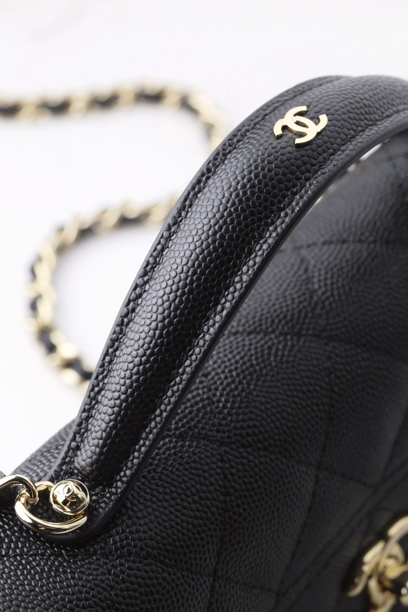 Chanel25C lychee pattern accordion bag