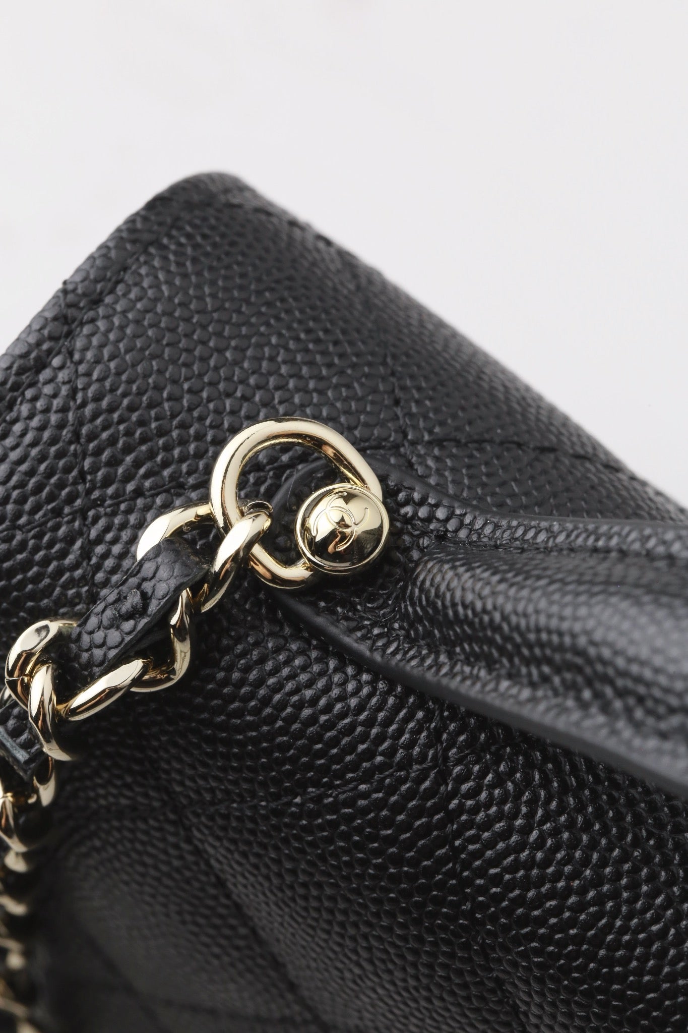 Chanel25C lychee pattern accordion bag
