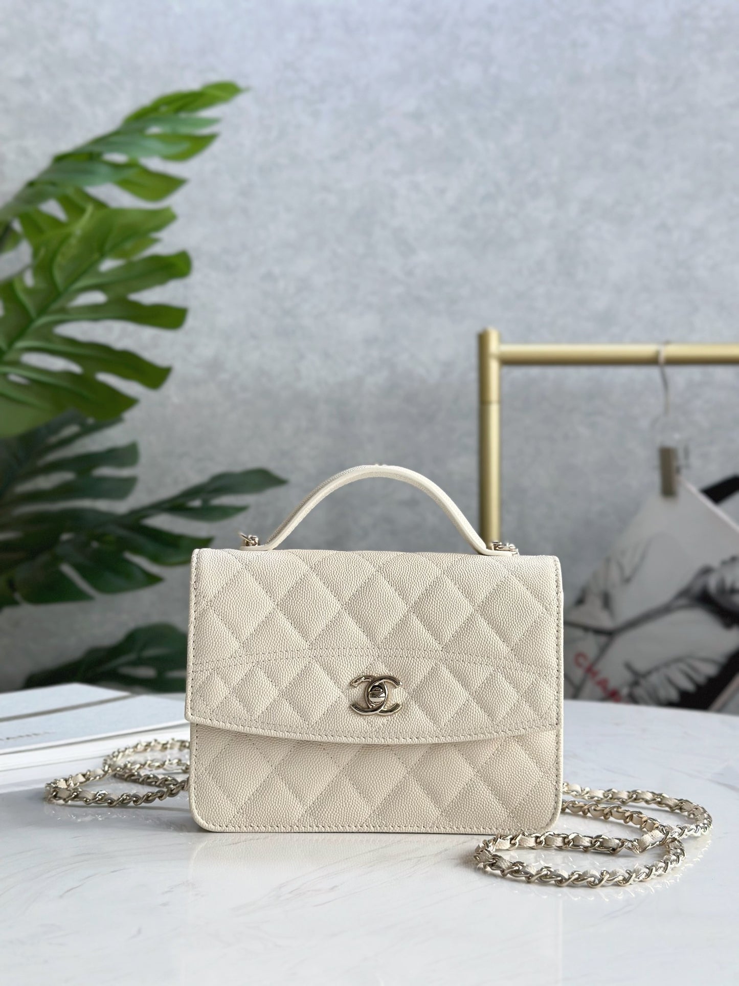 CHANEL 25C Early Spring Lychee Pattern Small Backpack