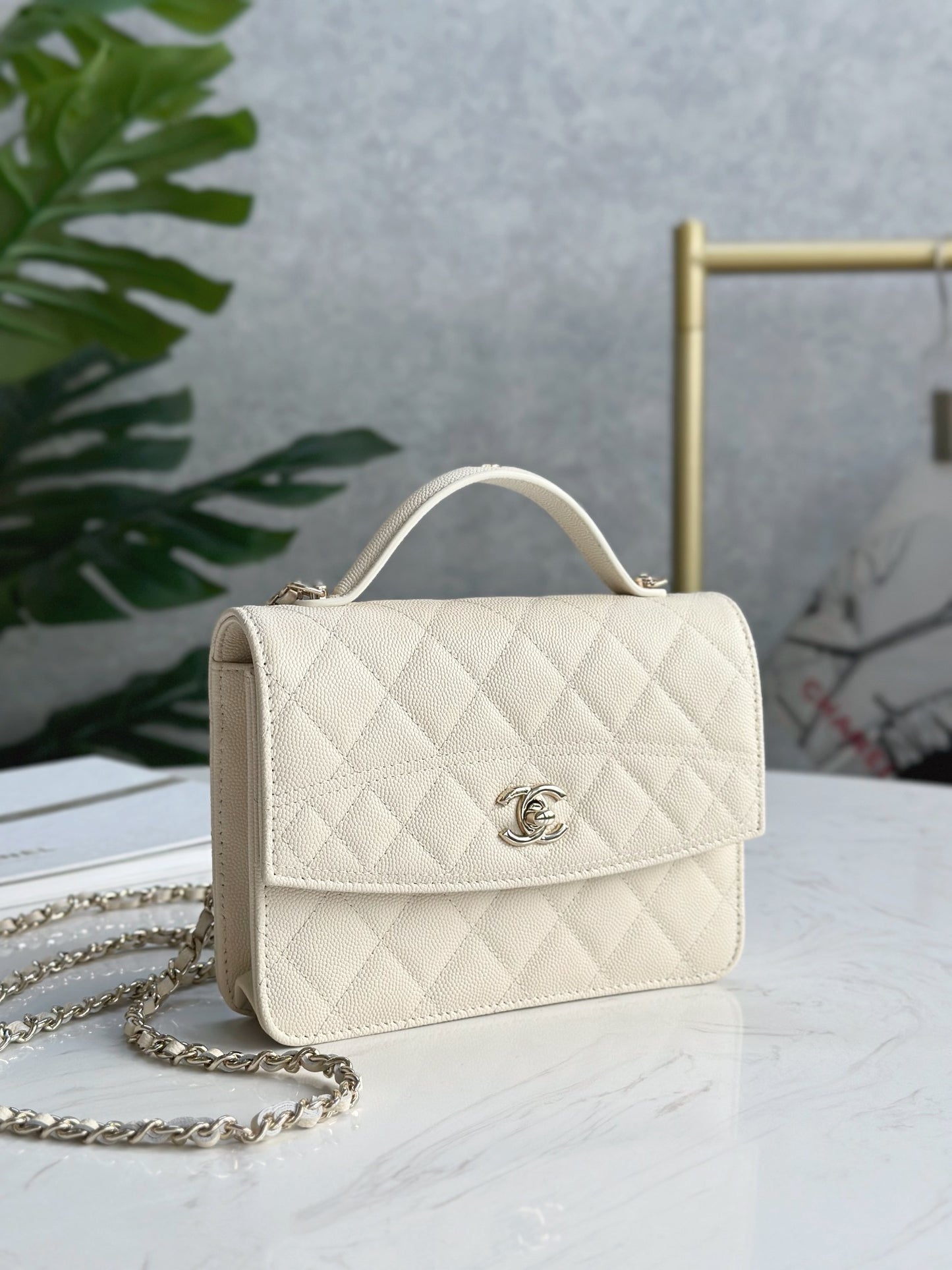 CHANEL 25C Early Spring Lychee Pattern Small Backpack