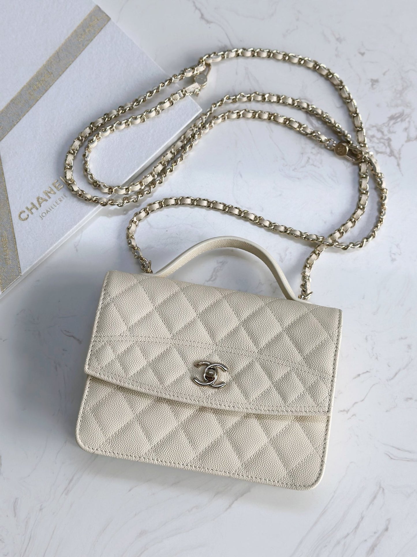 CHANEL 25C Early Spring Lychee Pattern Small Backpack