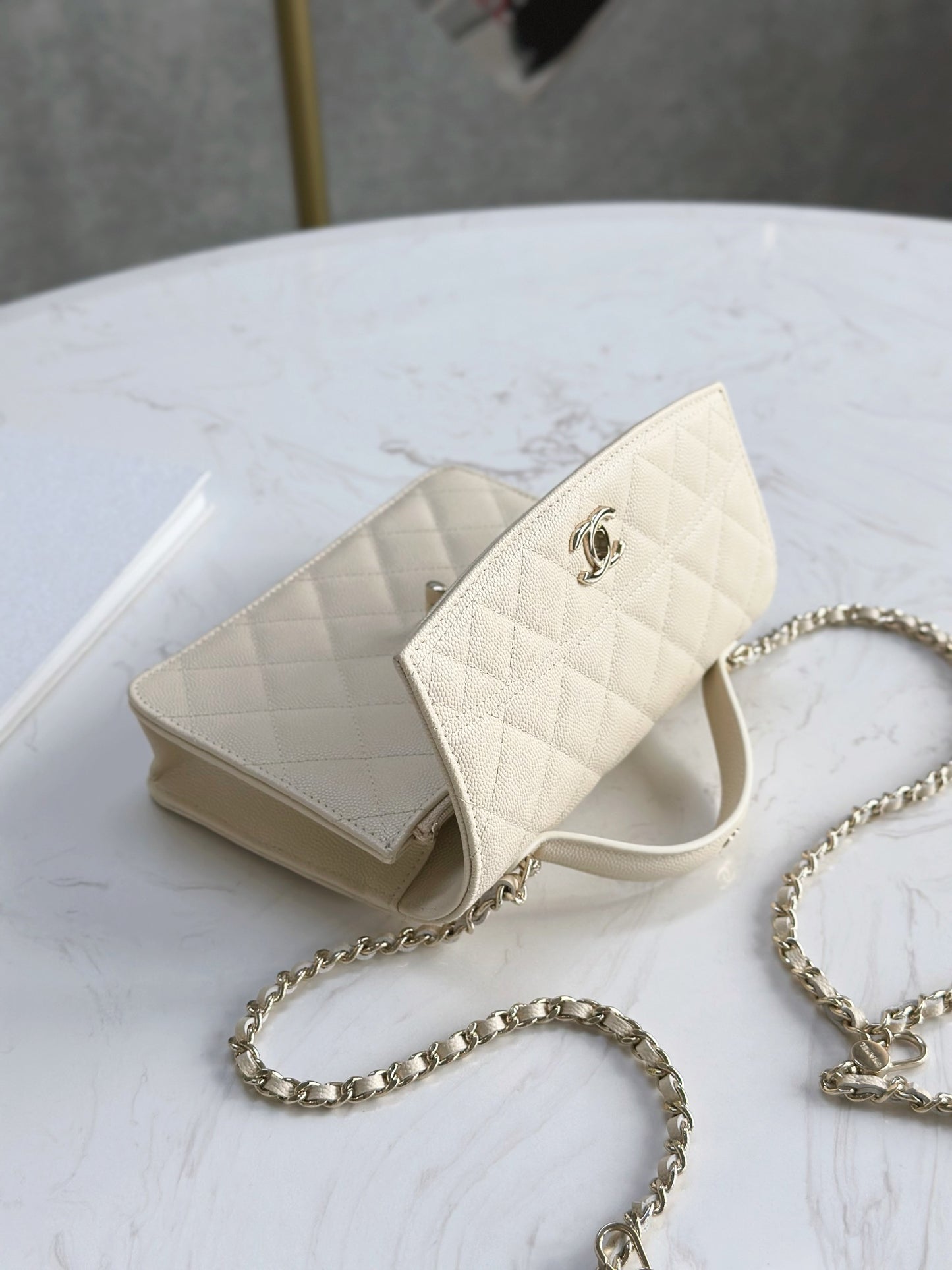 CHANEL 25C Early Spring Lychee Pattern Small Backpack
