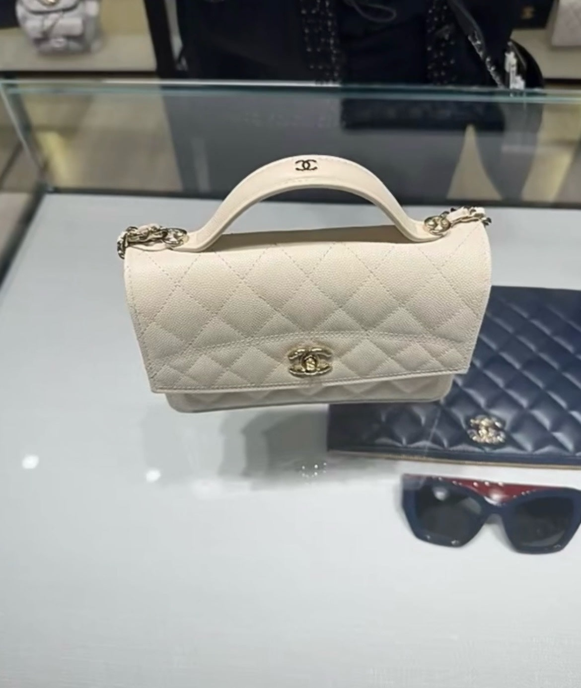 CHANEL 25C Early Spring Lychee Pattern Small Backpack