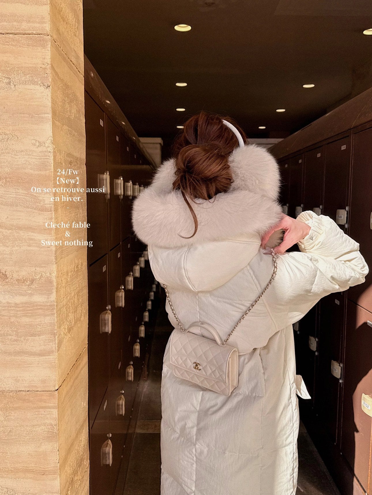 CHANEL 25C Early Spring Lychee Pattern Small Backpack