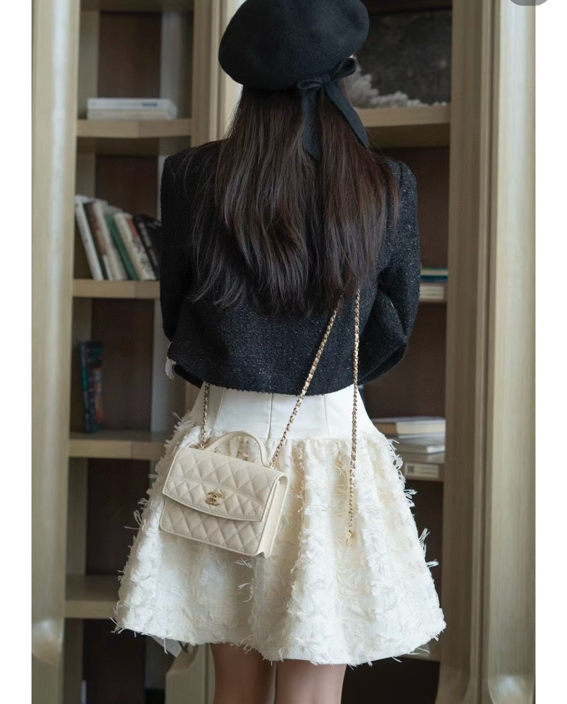 CHANEL 25C Early Spring Lychee Pattern Small Backpack