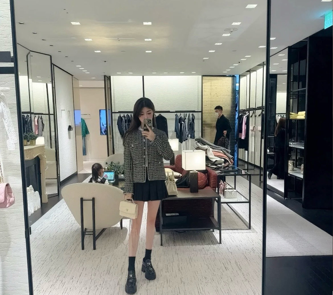 CHANEL 25C Early Spring Lychee Pattern Small Backpack