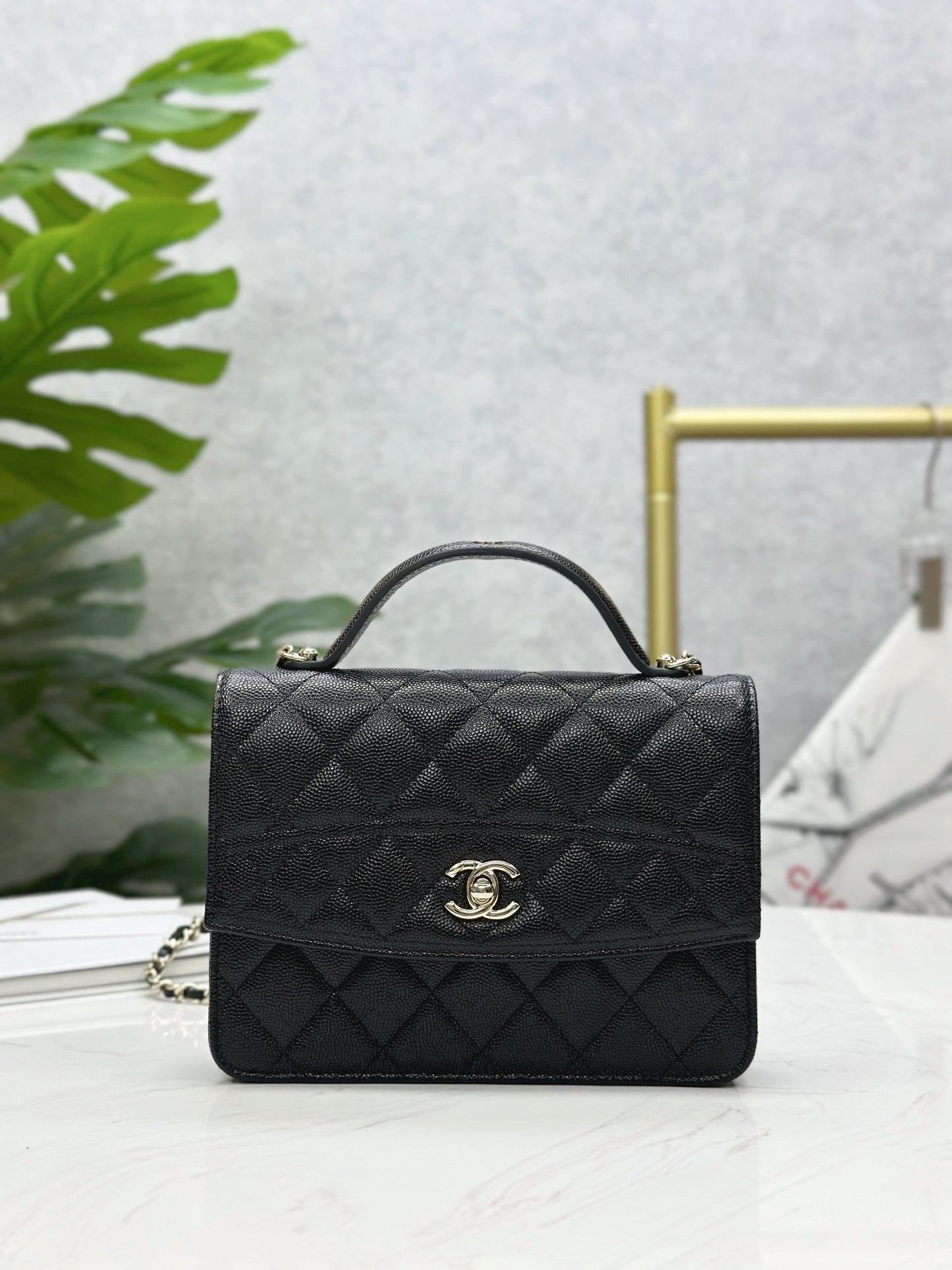 CHANEL 25C Early Spring Lychee Pattern Small Backpack