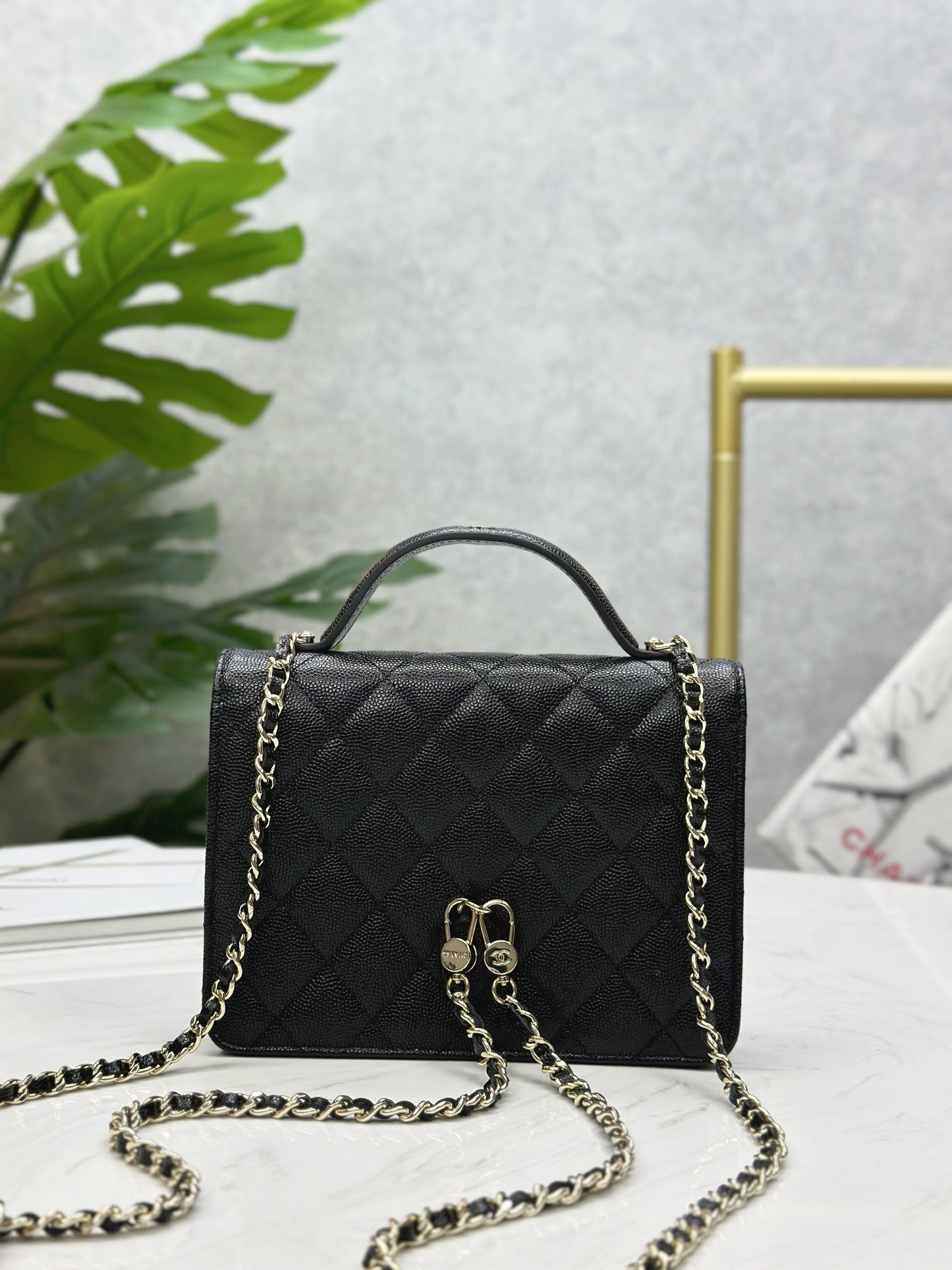 CHANEL 25C Early Spring Lychee Pattern Small Backpack