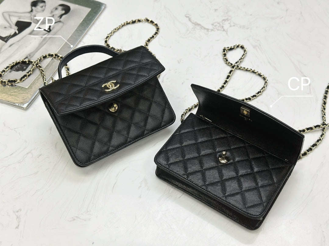 CHANEL 25C Early Spring Lychee Pattern Small Backpack
