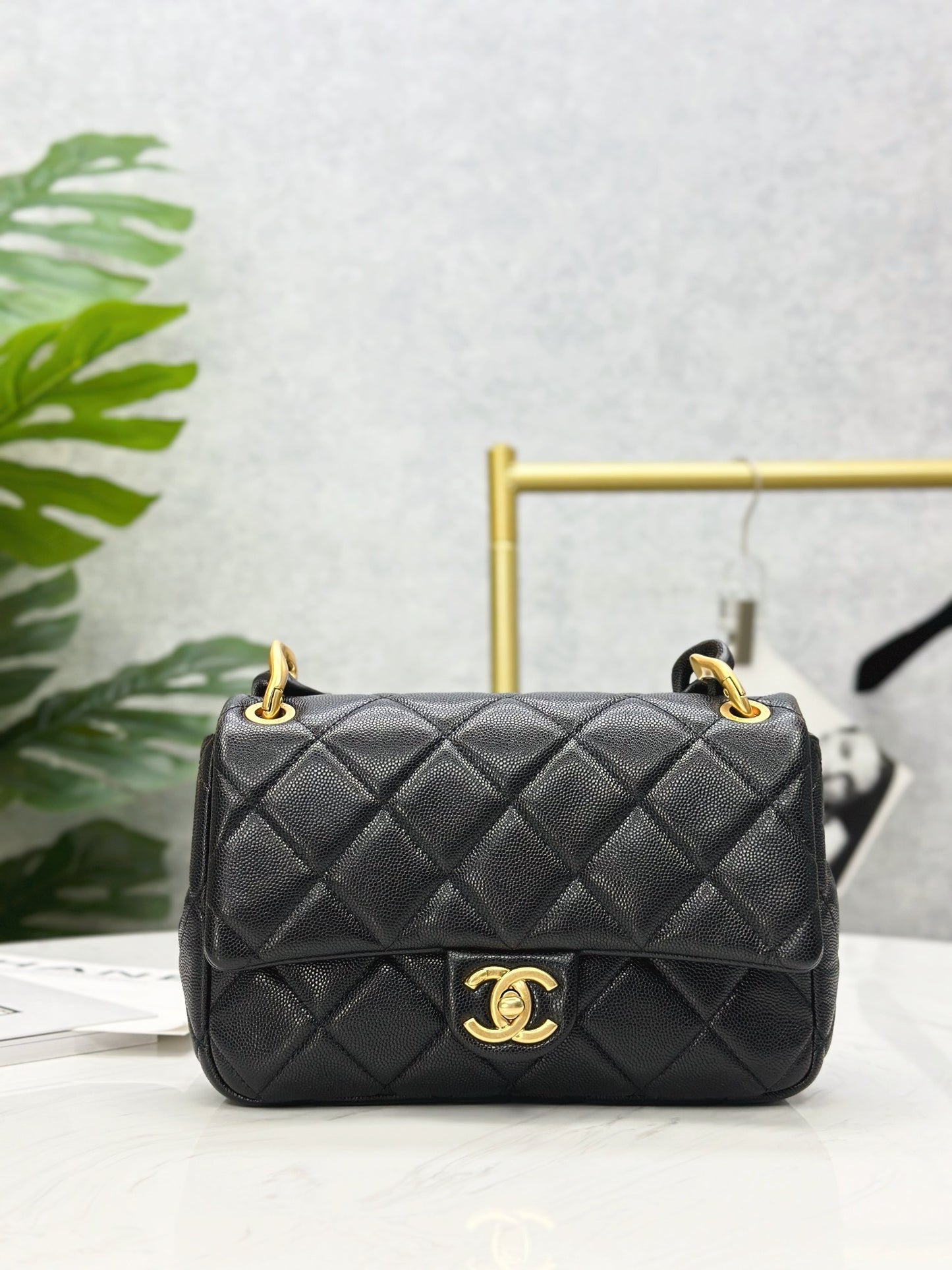 CHANEL 25C Early Spring Lychee Pattern Small Backpack