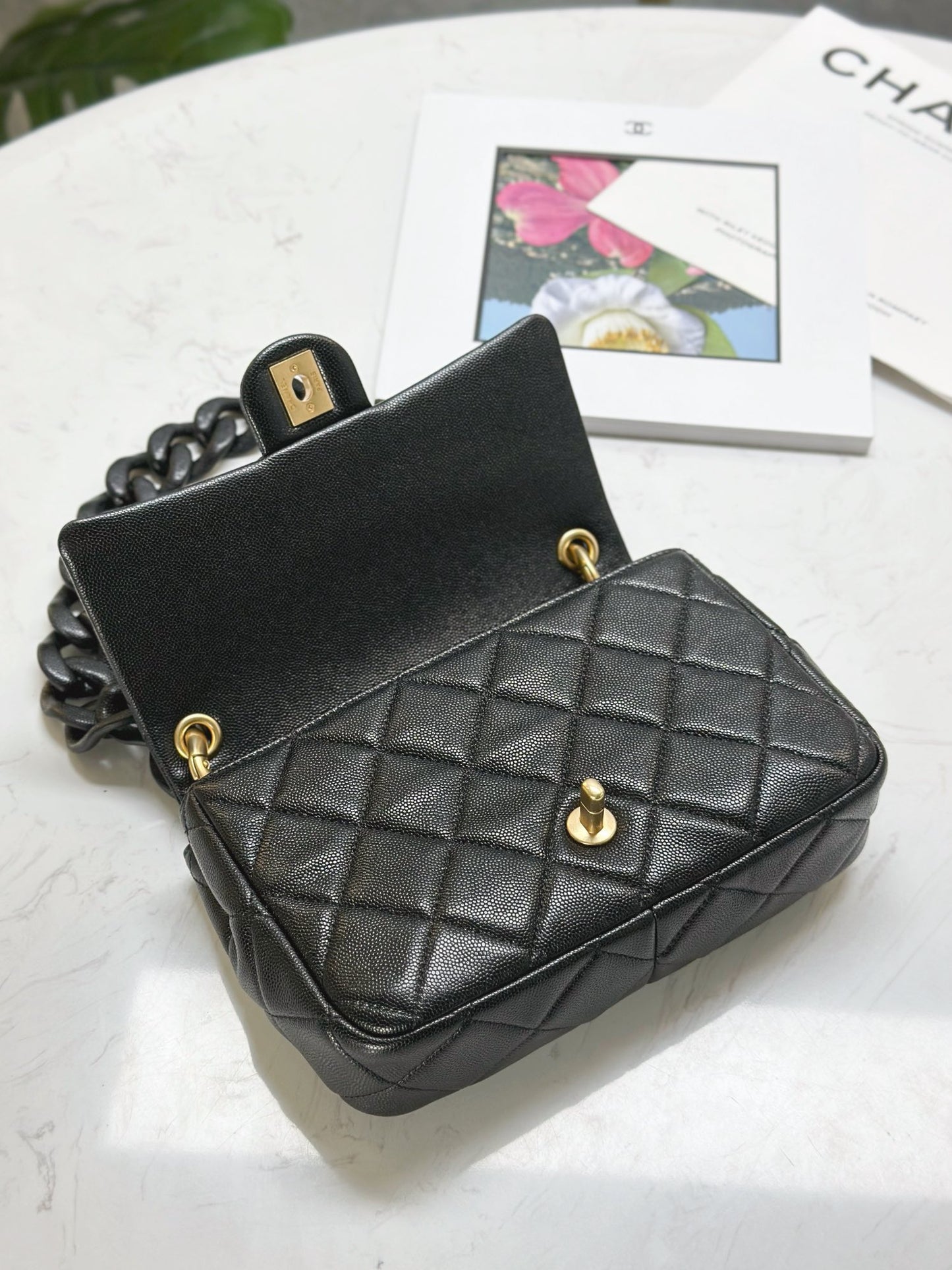 CHANEL 25C Early Spring Lychee Pattern Small Backpack