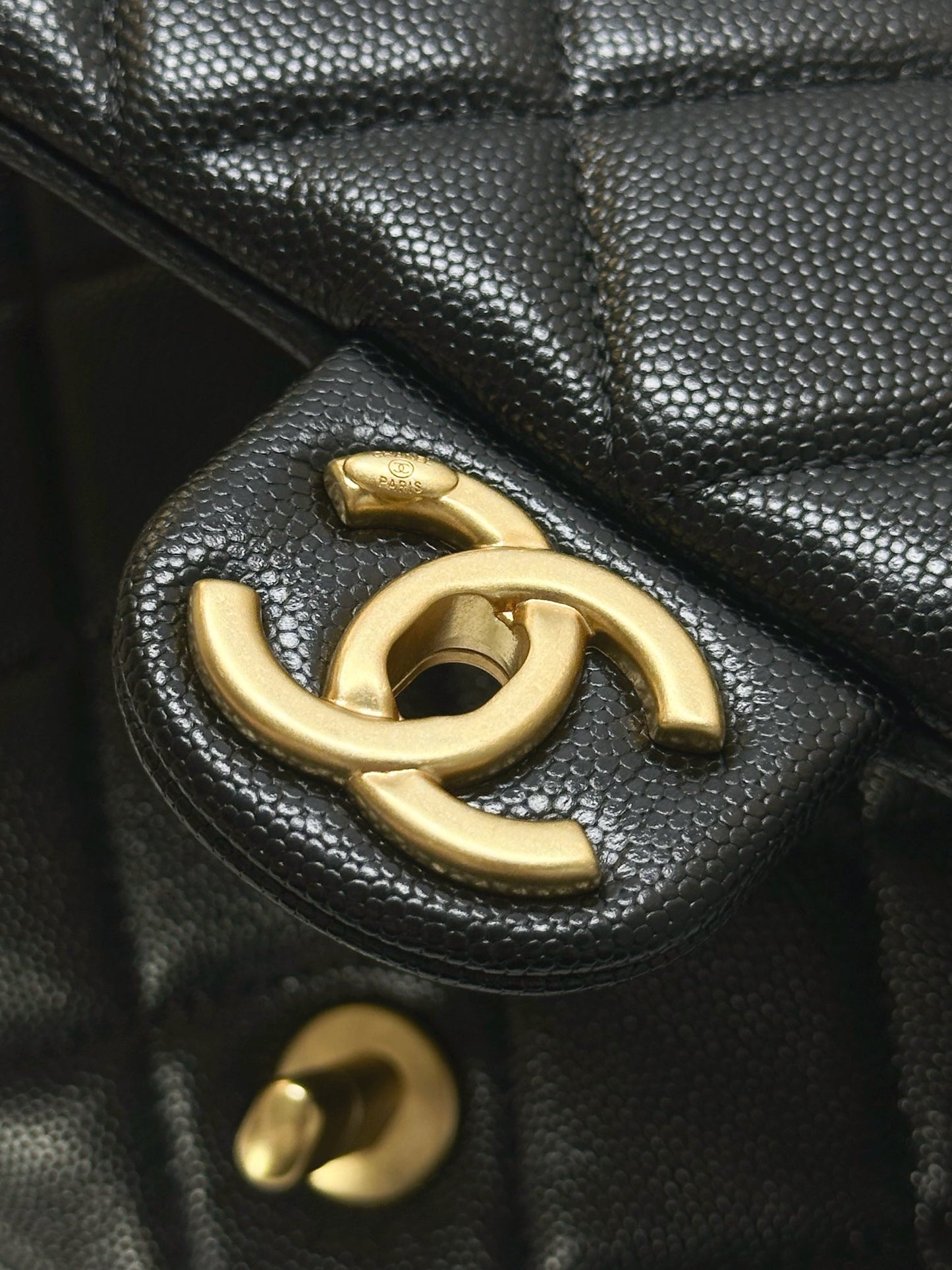 CHANEL 25C Early Spring Lychee Pattern Small Backpack