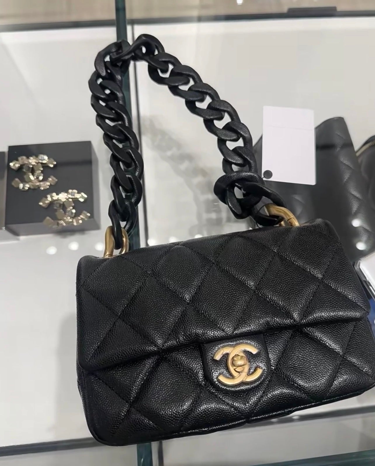 CHANEL 25C Early Spring Lychee Pattern Small Backpack