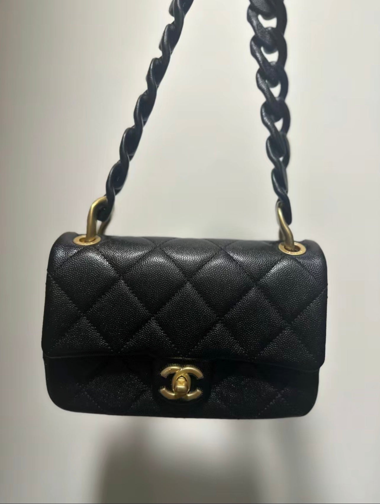 CHANEL 25C Early Spring Lychee Pattern Small Backpack