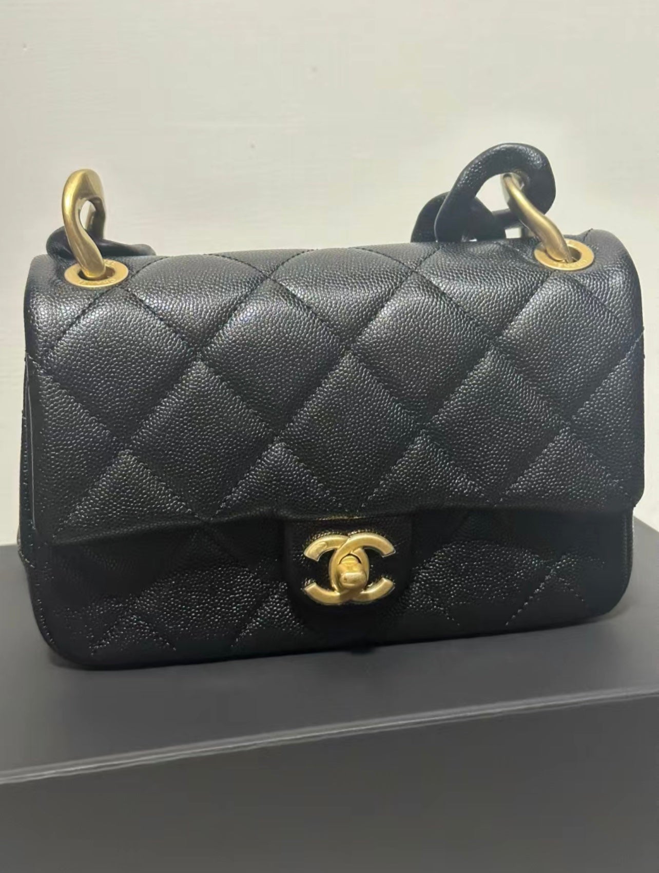 CHANEL 25C Early Spring Lychee Pattern Small Backpack