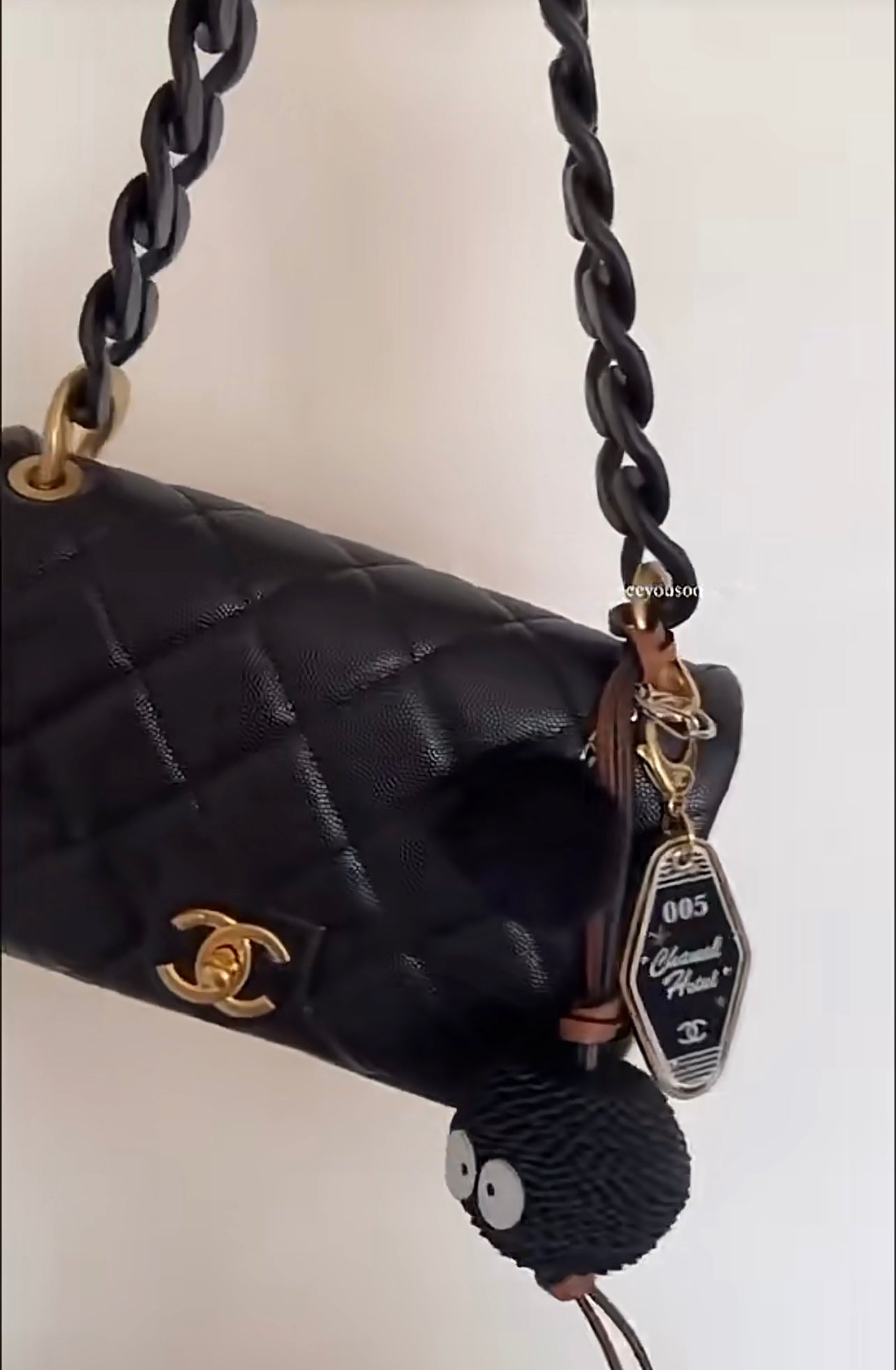 CHANEL 25C Early Spring Lychee Pattern Small Backpack