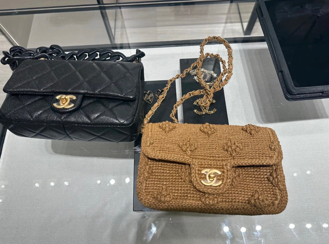CHANEL 25C Early Spring Lychee Pattern Small Backpack