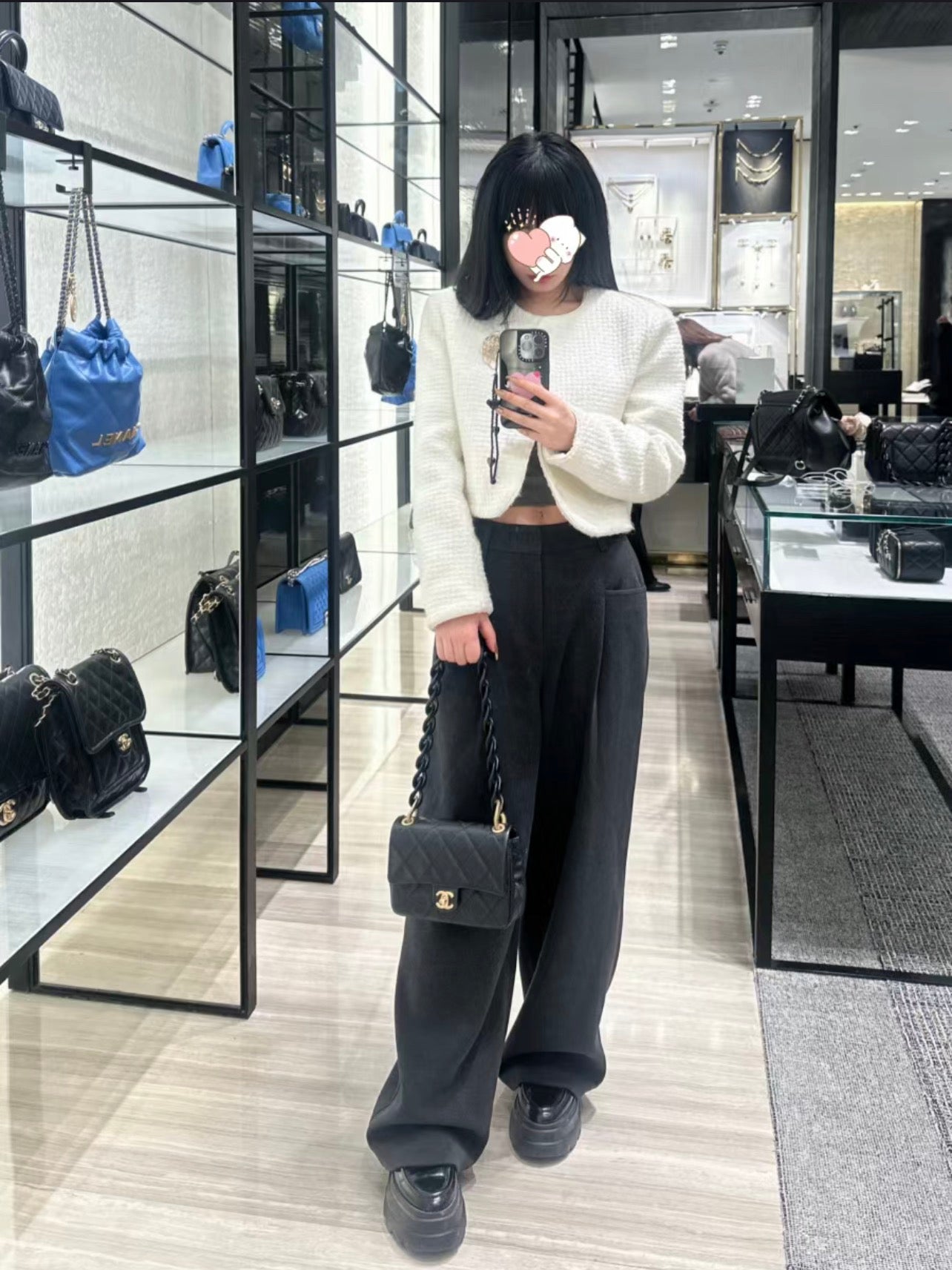 CHANEL 25C Early Spring Lychee Pattern Small Backpack