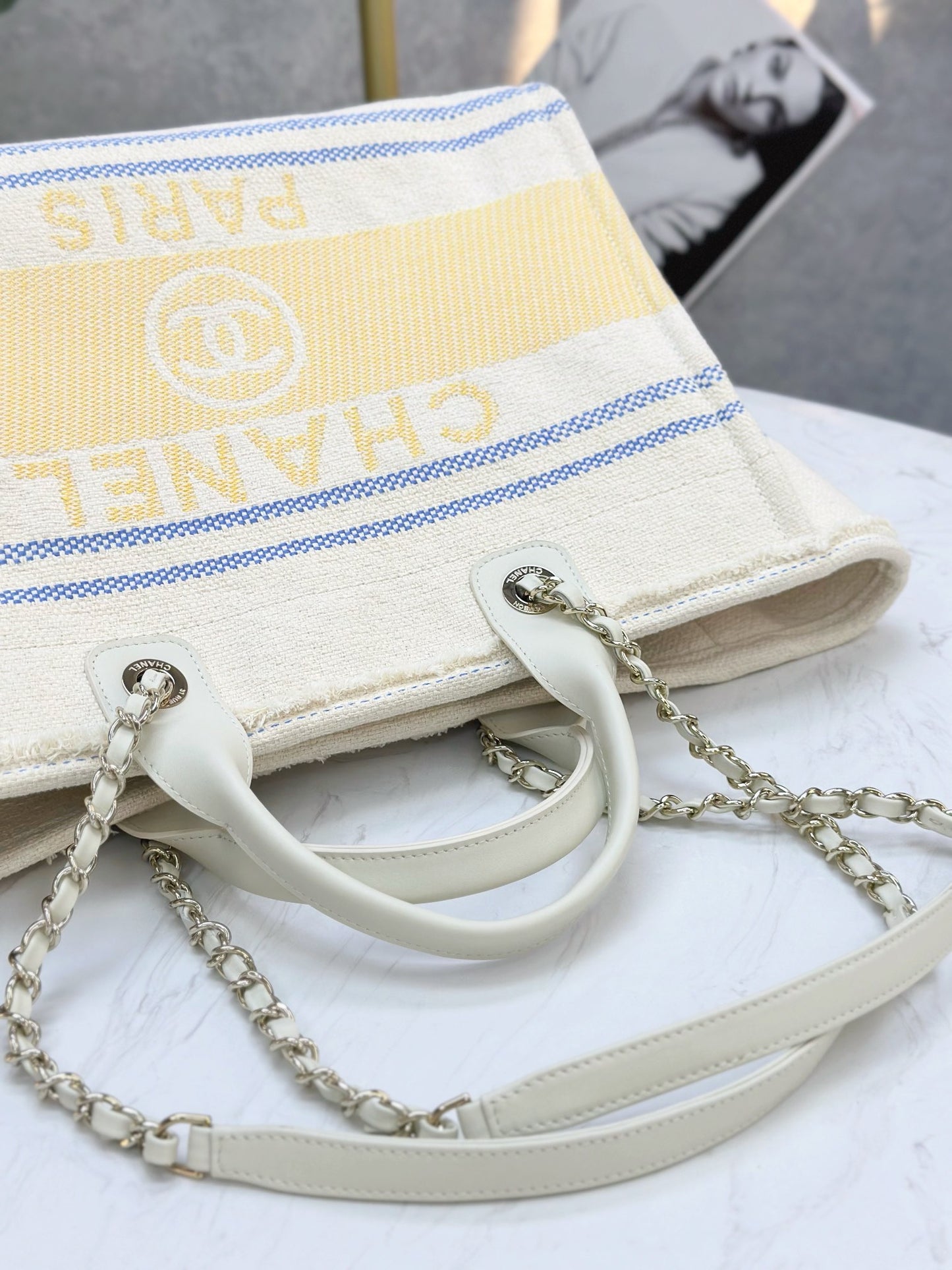 24ss newest color beach bag shopping bag
