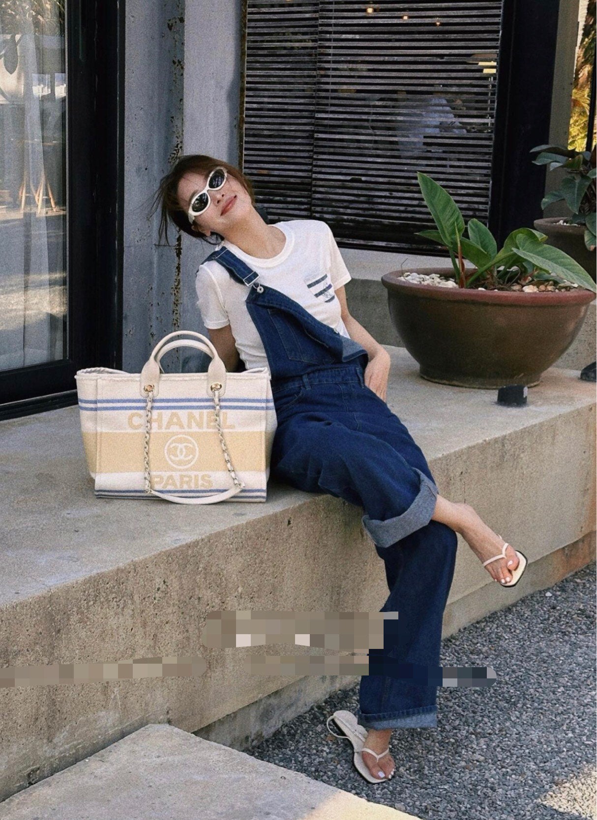 24ss newest color beach bag shopping bag