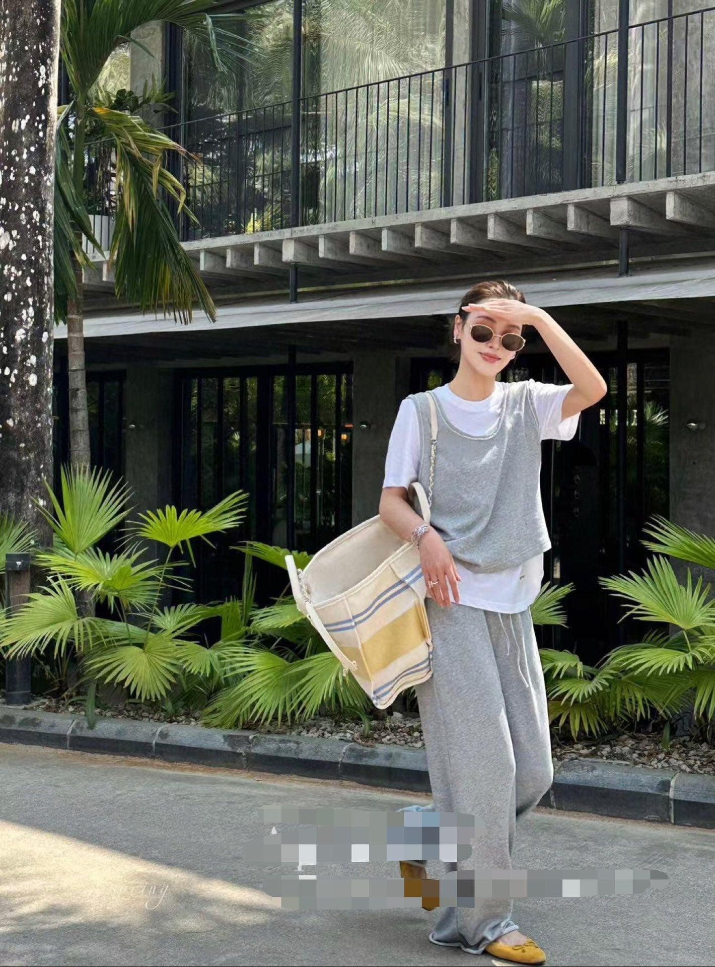 24ss newest color beach bag shopping bag