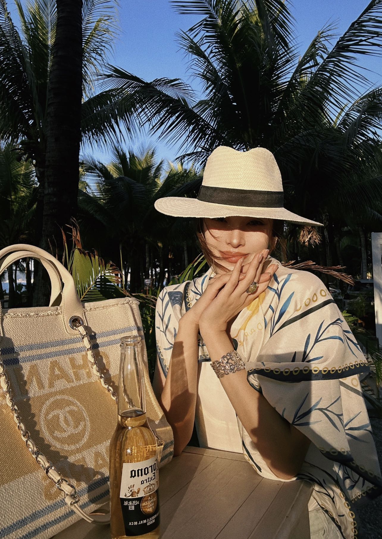24ss newest color beach bag shopping bag