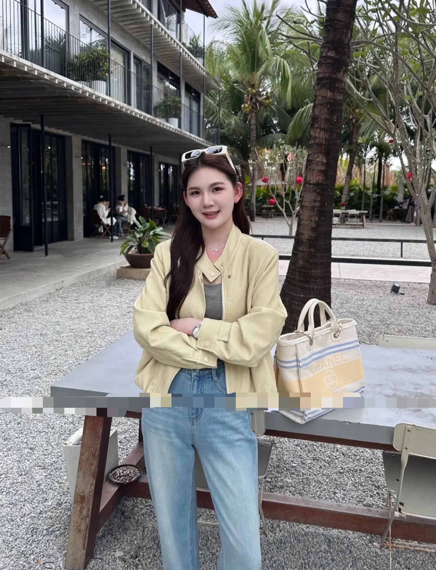 24ss newest color beach bag shopping bag